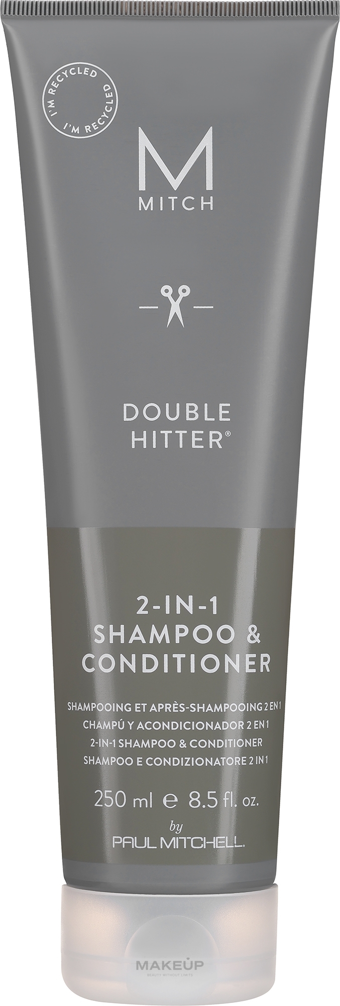 Szampon i odżywka 2 w 1 - Paul Mitchell Mitch Double Hitter 2 in 1 Shampoo & Conditioner — Zdjęcie 250 ml