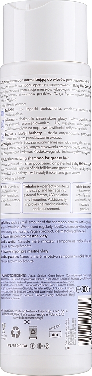 Szampon do włosów przetłuszczających się - BeBio Natural Shampoo for Greasy Hair — Zdjęcie N2