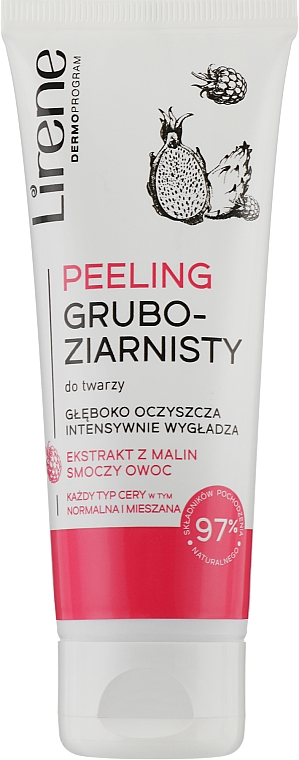 Peeling gruboziarnisty do twarzy - Lirene Dermo Program Face Peeling