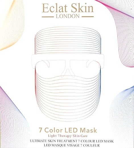Maska LED LED, 7 kolorów - Eclat Skin London 7 Colour LED Mask — Zdjęcie N1