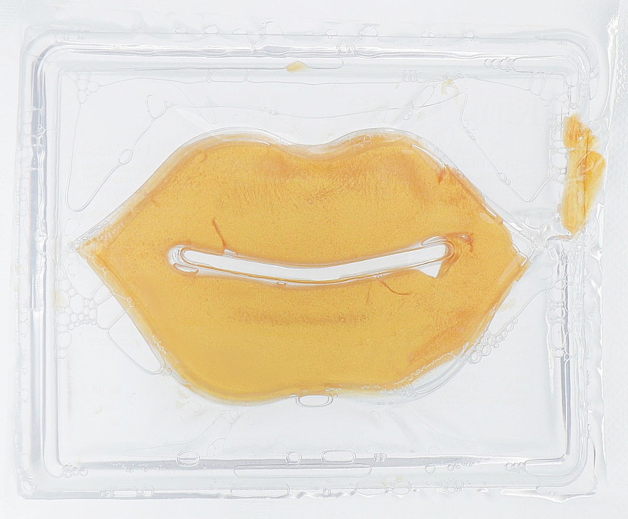 Nawilżająca hydrożelowa maska w formie plastrów na usta z kolagenem - King Rose Anti Wrinkle And Moisturizing 24K Gold Collagen Lip Mask — Zdjęcie N1