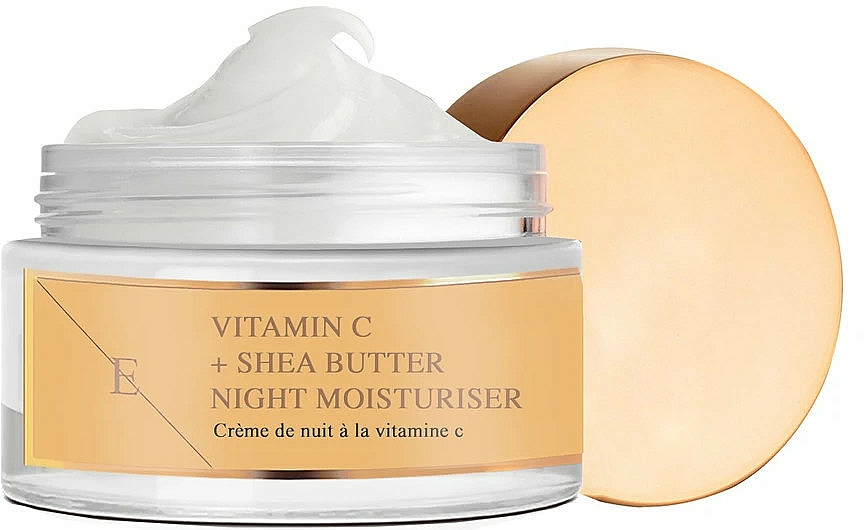 Nawilżający krem do twarzy na noc z masłem shea i witaminą C - Eclat Skin London Vitamin C + Shea Butter Night Moisturiser — Zdjęcie N1