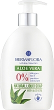 Mydło do rąk w płynie - Dermaflora Aloe Vera Natural Liquid Soap — Zdjęcie N1