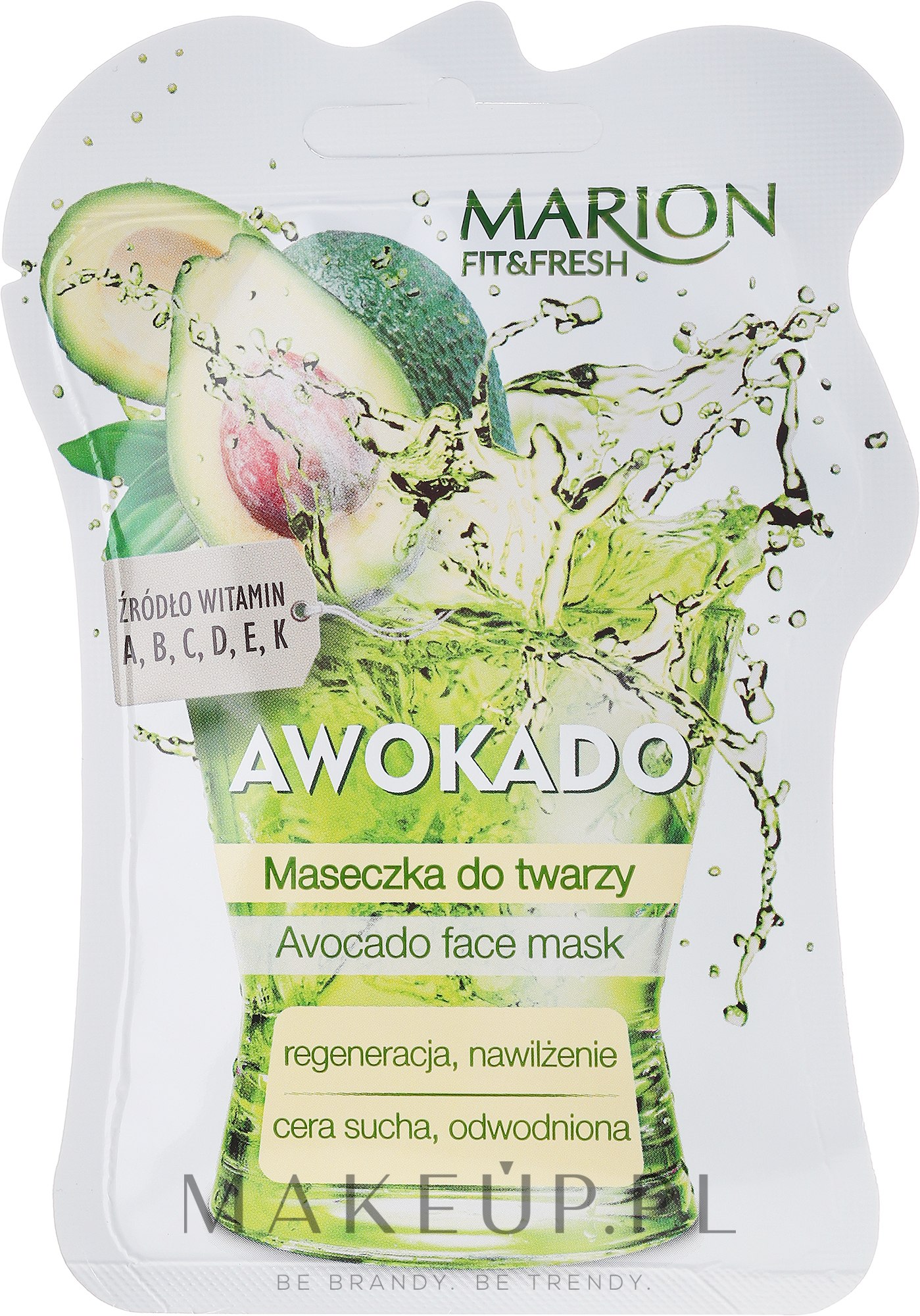 Maseczka do twarzy Awokado - Marion Fit & Fresh Avocado Face Mask — Zdjęcie 7.5 ml