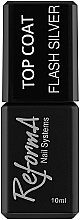 Kup Top coat do lakieru hybrydowego - ReformA Nail Systems Top Coat Flash Silver