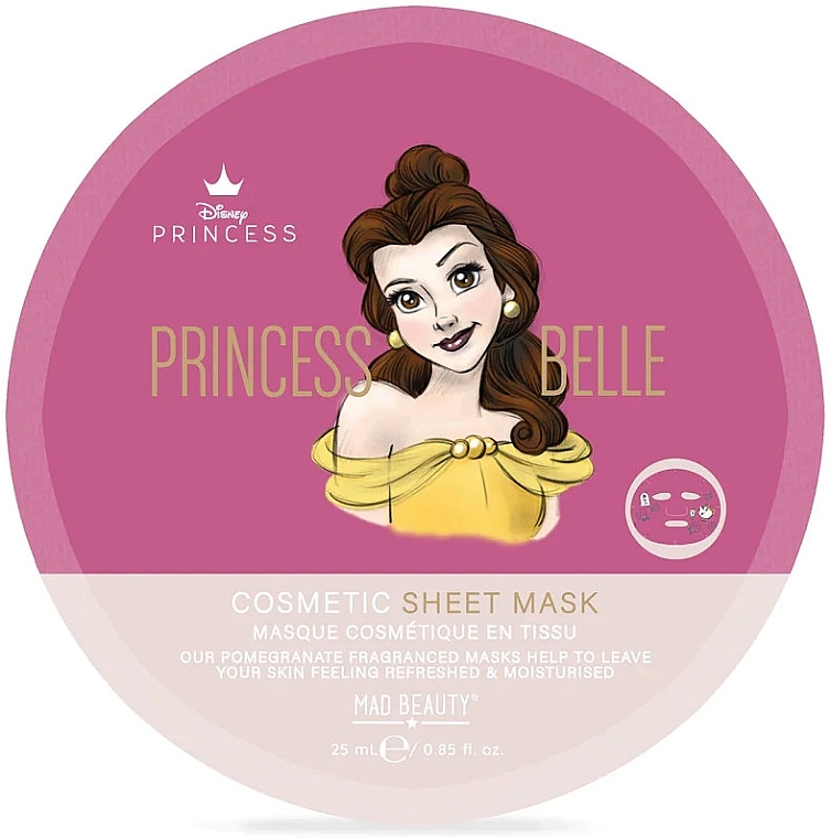 Odświeżająca maska ​​w płachcie - Mad Beauty Pure Princess Refreshing Sheet Mask Belle — Zdjęcie N1