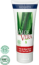 Żel do twarzy z aloesem	 - Bioearth Aloe Vera gel with Organic Tea Tree — Zdjęcie N2