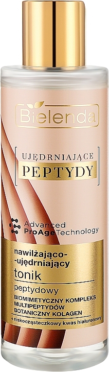 Nawilżająco-ujędrniający tonik peptydowy - Bielenda Firming Peptides Tonic — Zdjęcie N1