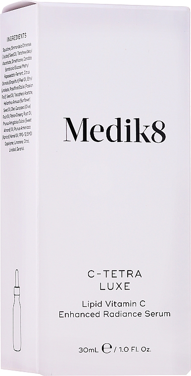 Intensywne serum do twarzy z witaminą C i antyoksydantami - Medik8 C-Tetra Luxe Lipid Vitamin C Enhanced Radiance Serum — Zdjęcie N2