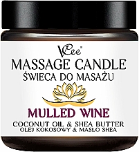 Kup Świeca do masażu Grzane wino - VCee Massage Candle Mulled Wine Coconut Oil & Shea Butter