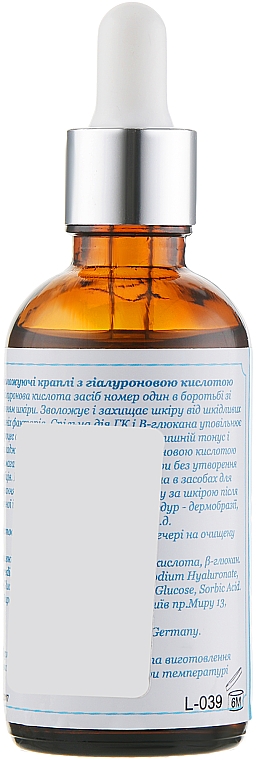 Krople do twarzy z kwasem hialuronowym - KleoDerma Firming Concentrate Dew Drops — Zdjęcie N2