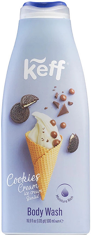 Żel pod prysznic Lody z ciasteczkami i śmietanką - Keff Ice Cream Shower Gel — Zdjęcie N1
