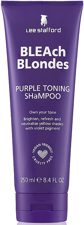 Szampon do włosów farbowanych - Lee Stafford Bleach Blondes Purple Toning Shampoo  — Zdjęcie N3