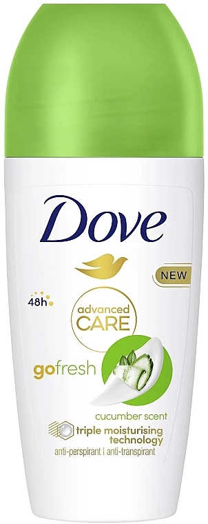 Antyperspirant-dezodorant w kulce - Dove Go Fresh Cucumber & Green Tea Deodorant 48H — Zdjęcie N3