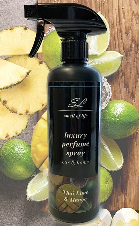 Aromatyczny spray do domu i samochodu - Smell of Life Thai Lime & Mango Perfume Spray Car & Home — Zdjęcie N2