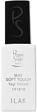 Matowy top do paznokci - Peggy Sage Top Finish Mat Soft Touch I-Lak — Zdjęcie N1