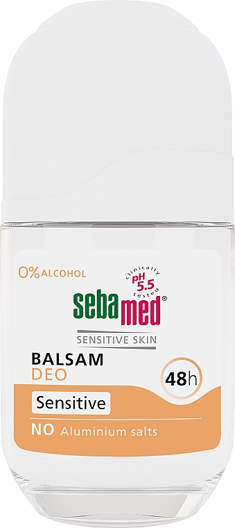Delikatny dezodorant w kulce - Sebamed Balsam Deo Sensitive 48H Roll-On