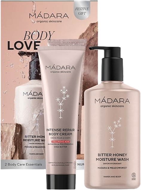 Zestaw - Madara Cosmetics Body Love Duo Set (b/cr/150ml + wash/500ml) — Zdjęcie N1