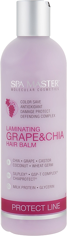 Balsam do włosów z winogronami i chia - Spa Master Laminating Hair Balm — Zdjęcie N1