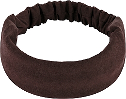 Kup Opaska na głowę, eko-zamsz, brązowy Suede Classic - MAKEUP Hair Accessories