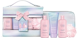 Kup Zestaw, 5 produktów - Baylis & Harding Jojoba, Vanilla & Almond Oil Luxury Vanity Bag Gift Set