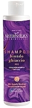 Szampon neutralizujący żółte tony - MaterNatura Ice Blonde Iris Hair Toning Shampoo — Zdjęcie N2