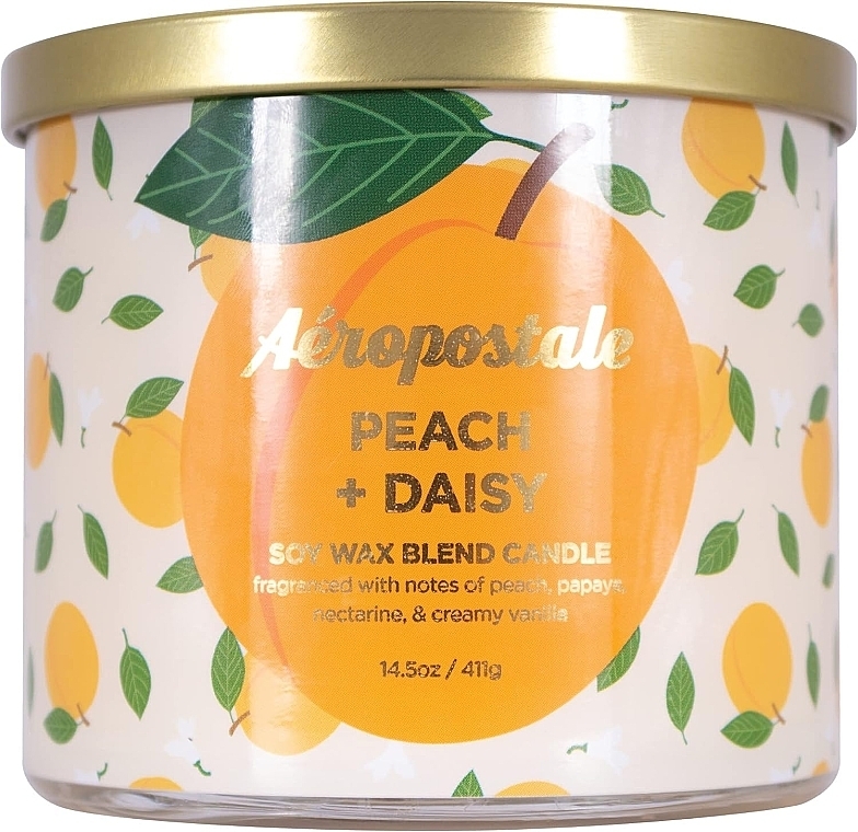 Świeca zapachowa - Aeropostale Peach & Daisy Fine Fragrance Candle — Zdjęcie N1