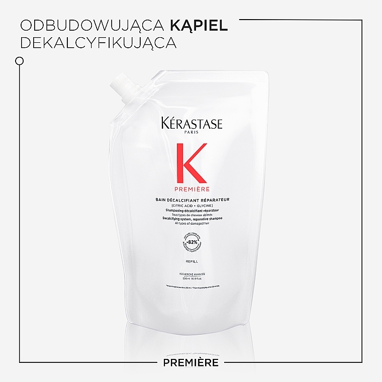 Odwapniający szampon-kąpiel regenerująca do każdego rodzaju zniszczonych włosów - Kerastase Premiere Decalcifying Repairing Shampoo (uzupełnienie) — Zdjęcie N2