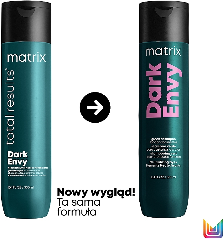 Szampon do włosów neutralizujący czerwone odcienie - Matrix Total Results Dark Envy Shampoo — Zdjęcie N2