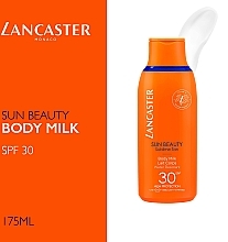 Wodoodporne mleczko do ciała z filtrem przeciwsłonecznym - Lancaster Sun Beauty Sublime Tan Body Milk SPF30 — Zdjęcie N5