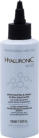 Ultra nawilżające serum do prostowania i suszenia włosów - Phytorelax Laboratories Hyaluronic Acid Ultra-Hydrating Straightener & Hair Dryer Serum 