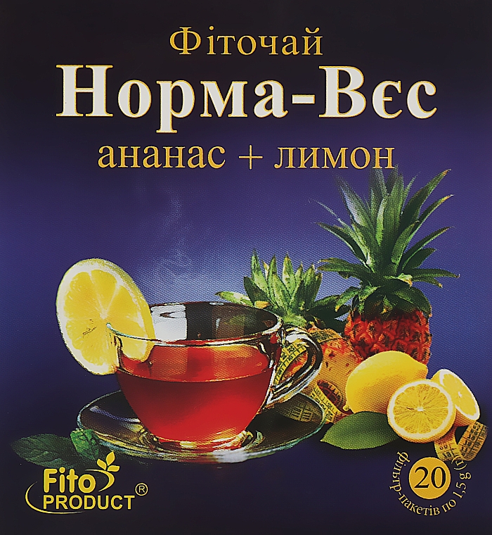 Herbatka Phytotea z ananasem i cytryną - Fito Product — Zdjęcie N1