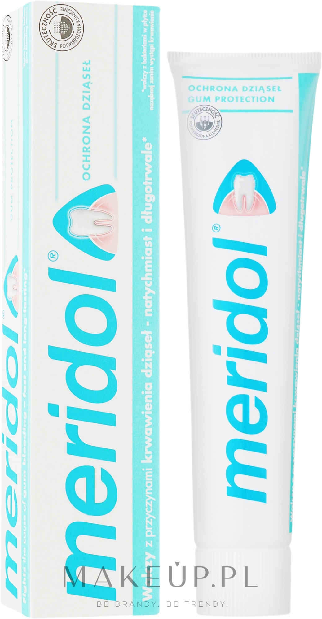 Ochrona dziąseł pasta do zębów na dziąsła ze składnikiem o działaniu antybakteryjnym - Meridol  — Zdjęcie 75 ml