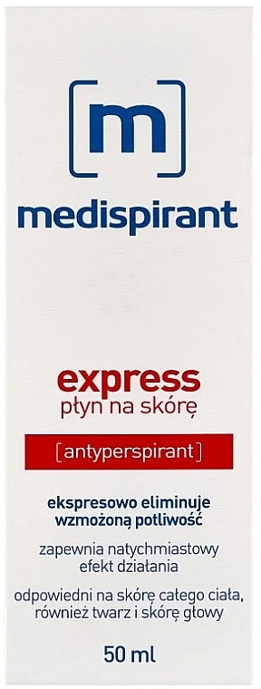 Ekspresowy antyperspirant na nadmierną potliwość - Aflofarm Medispirant Express Liquid — Zdjęcie N2