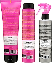 Zestaw Elastyczny Lok - Mades Cosmetics Absolutely Frizz-free (sham/250ml + cond/250ml + spray/200ml) — Zdjęcie N3