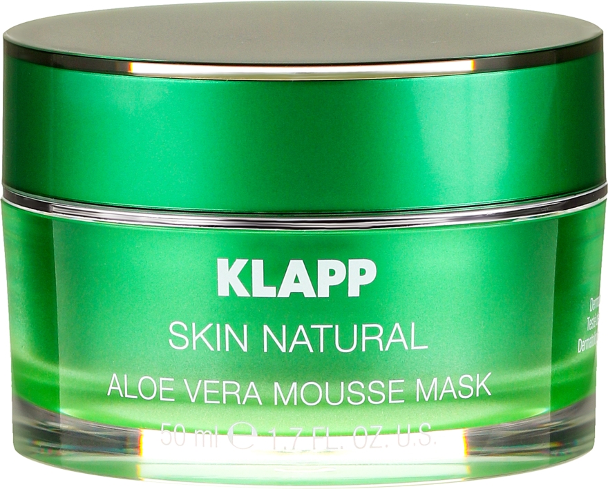 Aloesowa maska do twarzy - Klapp Skin Natural Aloe Vera Mousse Mask — Zdjęcie N2