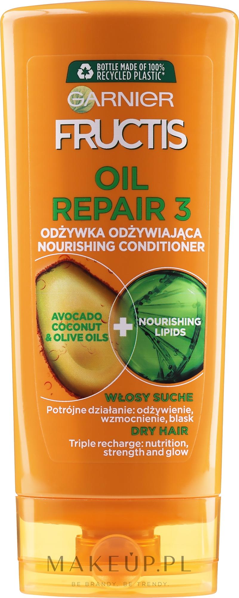 Odżywka wzmacniająca do włosów suchych i łamliwych - Garnier Fructis Oil Repair 3 Conditioner — Zdjęcie 200 ml