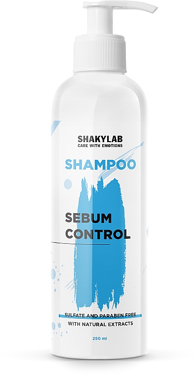 Szampon bezsiarczanowy do włosów przetłuszczających się Sebum Control - SHAKYLAB Sulfate-Free Shampoo — Zdjęcie N1