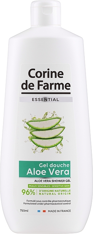 Żel pod prysznic Aloe Vera - Corine De Farm Essential Aloe Vera Shower Gel — Zdjęcie N1