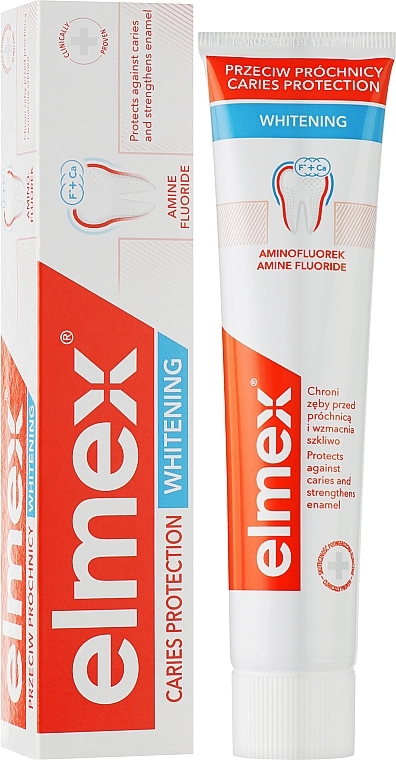 Wybielająca pasta do zębów przeciw próchnicy - Elmex Caries Protection Whitening Toothpaste — Zdjęcie N2