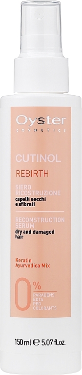 Keratynowe serum naprawcze do włosów zniszczonych i suchych - Oyster Cosmetics Cutinol Rebirth Serum — Zdjęcie N1