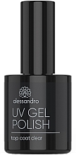 Top do lakieru hybrydowego - Alessandro International UV Gel Polish Top Coat Clear — Zdjęcie N1