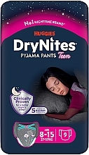 Pieluchomajtki Dry Nights dla dziewczynek, 27-57 kg, 9 szt. - Huggies  — Zdjęcie N2