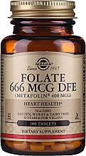 Suplement diety Kwas foliowy Metafolin 400mcg - Solgar Health & Beauty Folate 666 MCG DFE Metafolin — Zdjęcie N4