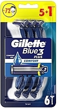 Zestaw jednorazowych maszynek do golenia, 5+ 1 szt. - Gillette Blue 3 Comfort — Zdjęcie N1