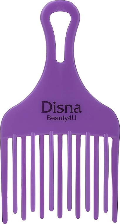 Grzebień do włosów afro, PE-401,18,2 cm, fioletowy - Disna Ahuecador Comb — Zdjęcie N1