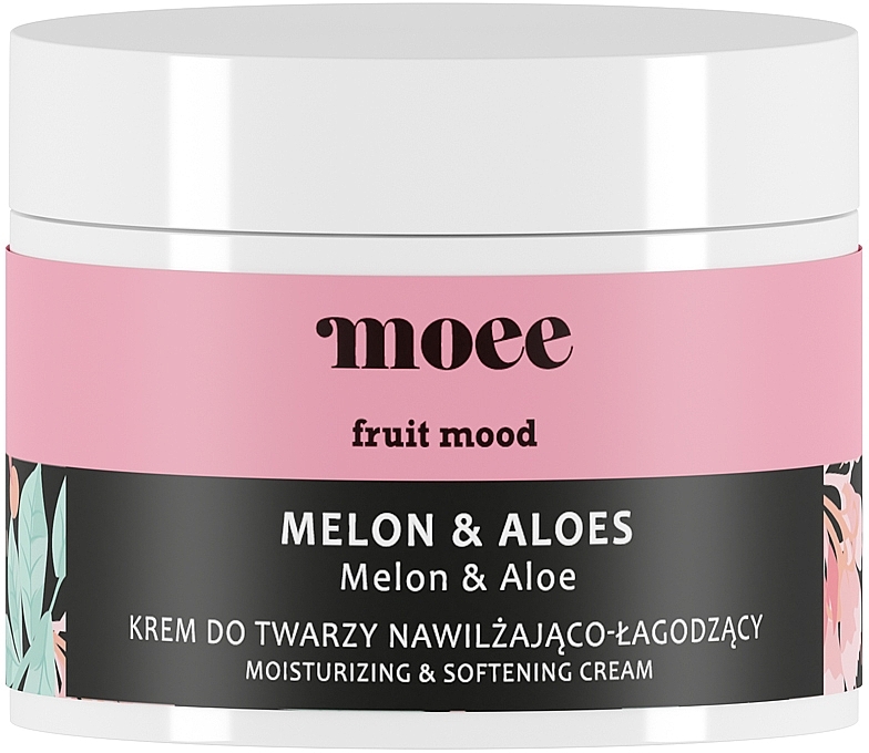 Nawilżająco-łagodzący krem do twarzy Melon i aloes - Moee Fruit Mood Melon & Aloe — Zdjęcie N1