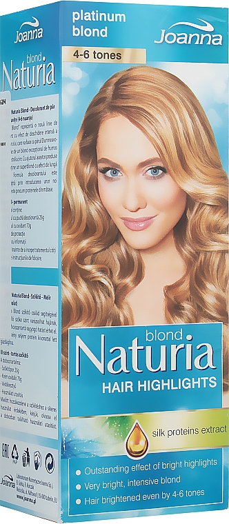 Rozjaśniacz do włosów blondów (4-6 tonów) - Joanna Naturia Blond