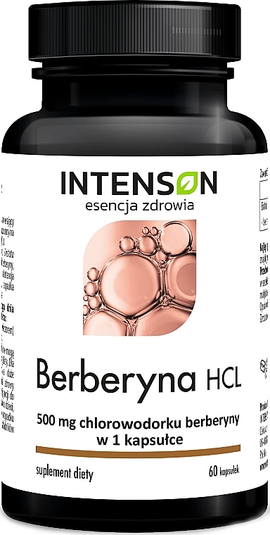 Suplement diety Berberyna - Intenson Berberyna HCL — Zdjęcie N1