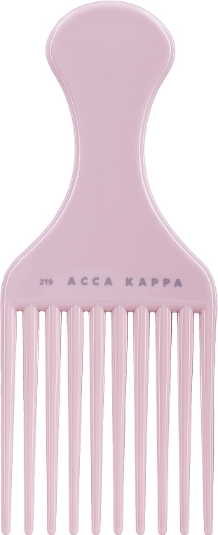 Grzebień do włosów 219, różowy - Acca Kappa Pettine Afro Basic — Zdjęcie N1